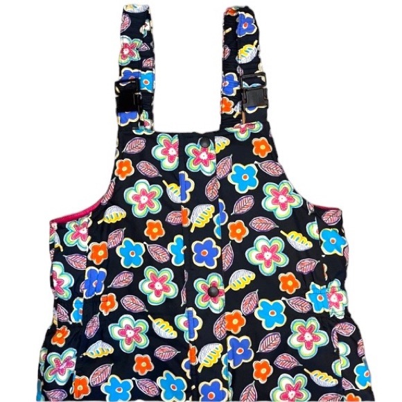 HANNA ANDERSSON Floral Far & Near Snow Bib / Snow Pants size 2 Toddler (80cm) - Picture 3 of 16